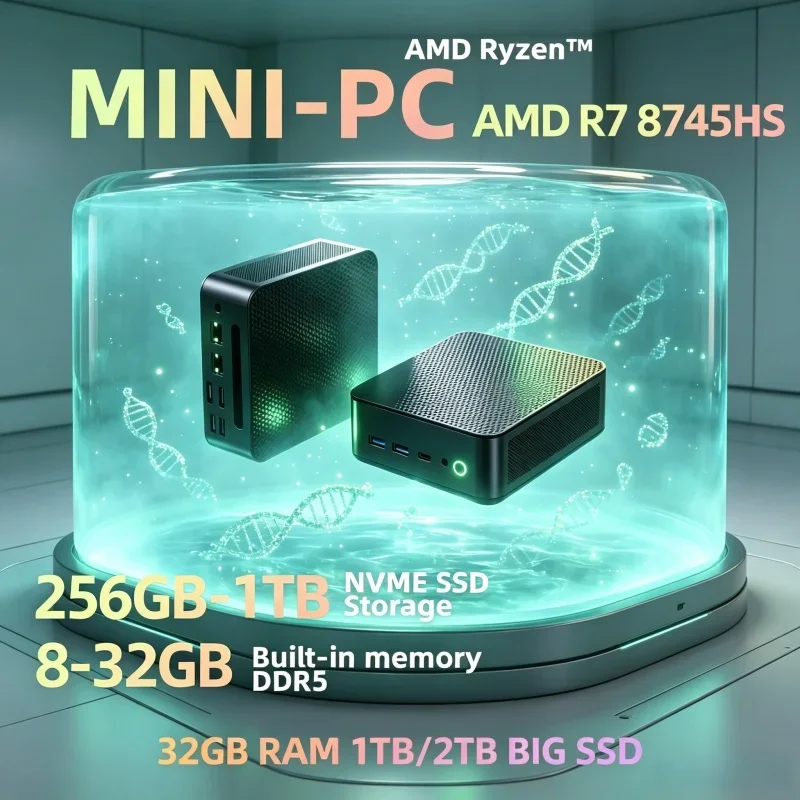 All Round Mini Server PC Ryzen7 8745HS Dual 2.5G Ethernet Dual DDR5 NVMe HD DP Type-C Multi Display Win11 Host
All Round Mini Server PC Ryzen7 8745HS Dual 2.5G Ethernet Dual DDR5 NVMe HD DP Type-C Multi Display Win11 Host