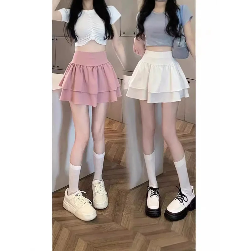 2025Popular Girl Cake Dress Sweet Girl Summer New High Waist Slimming and ShortaWord Skirt Short Skirt
2025Popular Girl Cake Dress Sweet Girl Summer New High Waist Slimming and ShortaWord Skirt Short Skirt