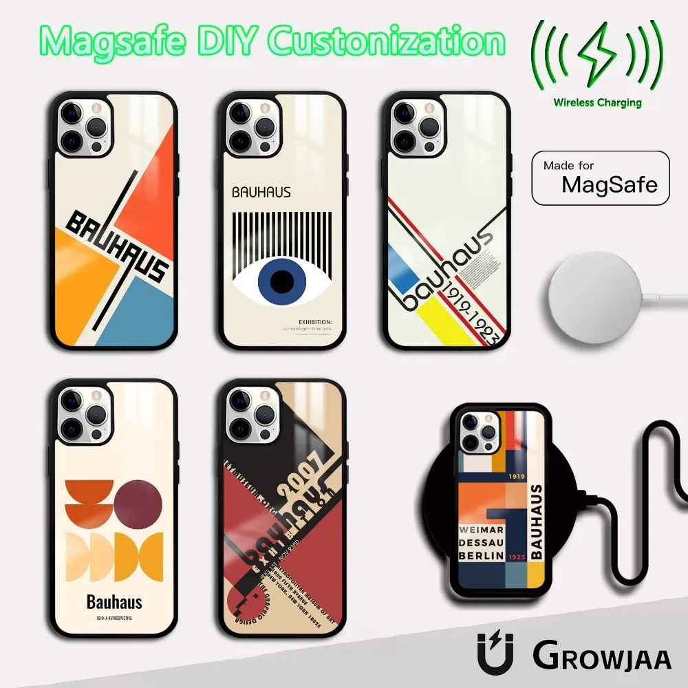 B-Bauhaus Modern Design Phone Case For IPhone 16 15 14 13 12 11 Pro Max Plus Mini Magsafe Mirror Wireless Magnetic Cover
B-Bauhaus Modern Design Phone Case For IPhone 16 15 14 13 12 11 Pro Max Plus Mini Magsafe Mirror Wireless Magnetic Cover