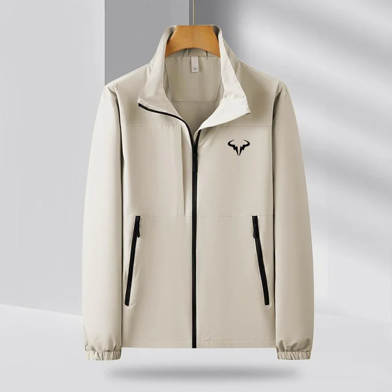 Spring Autumn new men high-end thin jacket coat fashionable casual print windproof waterproof standing collar submachine jacket
Spring Autumn new men high-end thin jacket coat fashionable casual print windproof waterproof standing collar submachine jacket