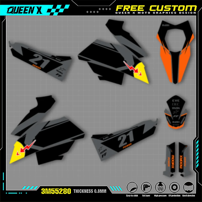 Queen X MOTOR Motorcycle Graphics Background Decals Stickers Kits For KTM SMR690 R 2007 2008 2009 2010 2011 004
Queen X MOTOR Motorcycle Graphics Background Decals Stickers Kits For KTM SMR690 R 2007 2008 2009 2010 2011 004
