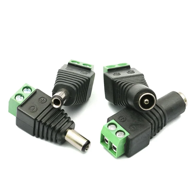 4-pieces DC Terminal Connector 2pin DC Power Adapter 5.5mm x 2.1mm Plug Male to Female Jack Connector Plug For LED Strip
4-pieces DC Terminal Connector 2pin DC Power Adapter 5.5mm x 2.1mm Plug Male to Female Jack Connector Plug For LED Strip