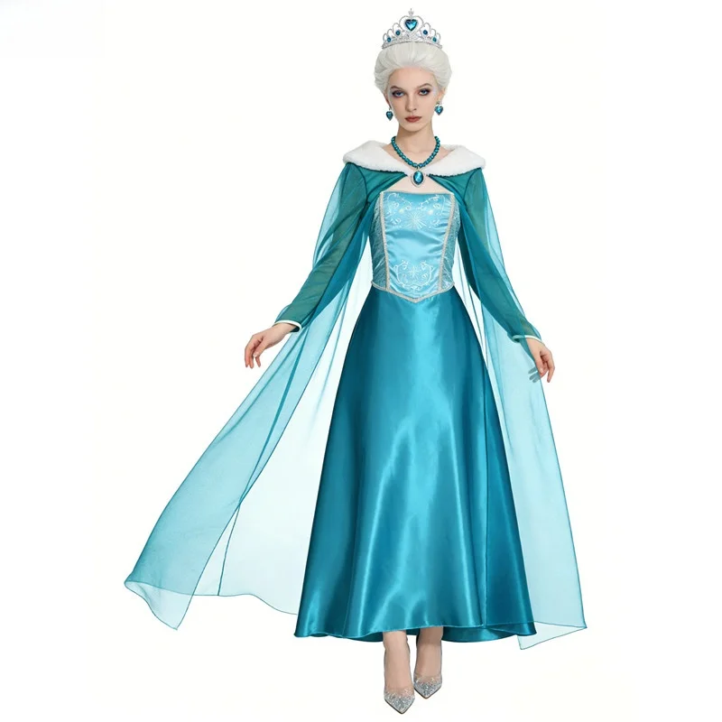 Large Size Adult Women's Blue Princess Dress Halloween Queen Elsa Costume Stage Performance Outfit Polyester Fiber 100%
Large Size Adult Women's Blue Princess Dress Halloween Queen Elsa Costume Stage Performance Outfit Polyester Fiber 100%