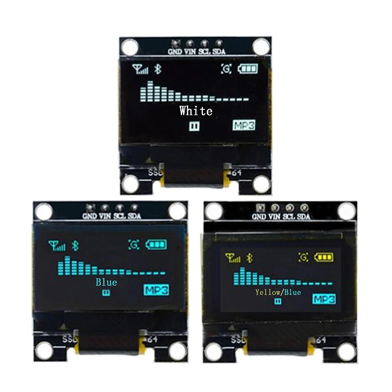 Yellow- blue double color white 128X64 OLED LCD LED Display Module For arduino 0.96" I2C IIC Communicate
Yellow- blue double color white 128X64 OLED LCD LED Display Module For arduino 0.96" I2C IIC Communicate