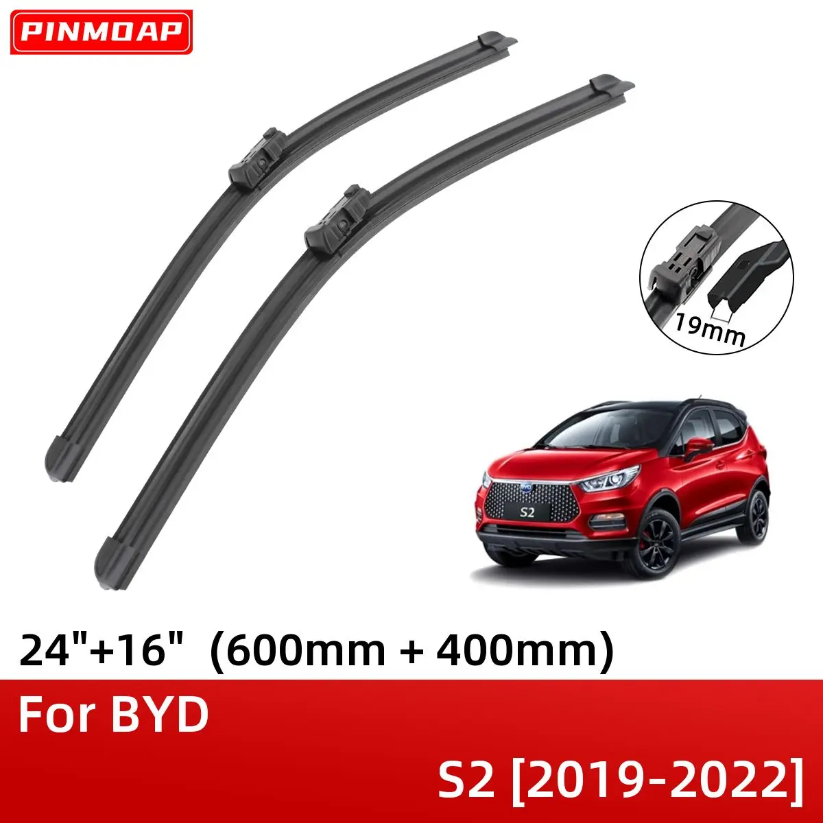 For BYD S2 2019-2022 24"+16" Front Windshield Wiper Blades Brushes Cutter Accessories 2019 2020 2021 2022
For BYD S2 2019-2022 24"+16" Front Windshield Wiper Blades Brushes Cutter Accessories 2019 2020 2021 2022