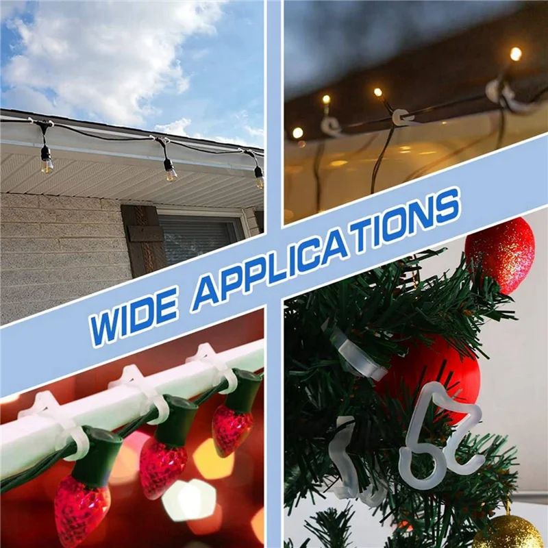 Christmas Light Clips Outdoor, 200 Pack Holiday Light Clips, For Outside String Lights Hanging Roof Icicle Lights-B61B
Christmas Light Clips Outdoor, 200 Pack Holiday Light Clips, For Outside String Lights Hanging Roof Icicle Lights-B61B