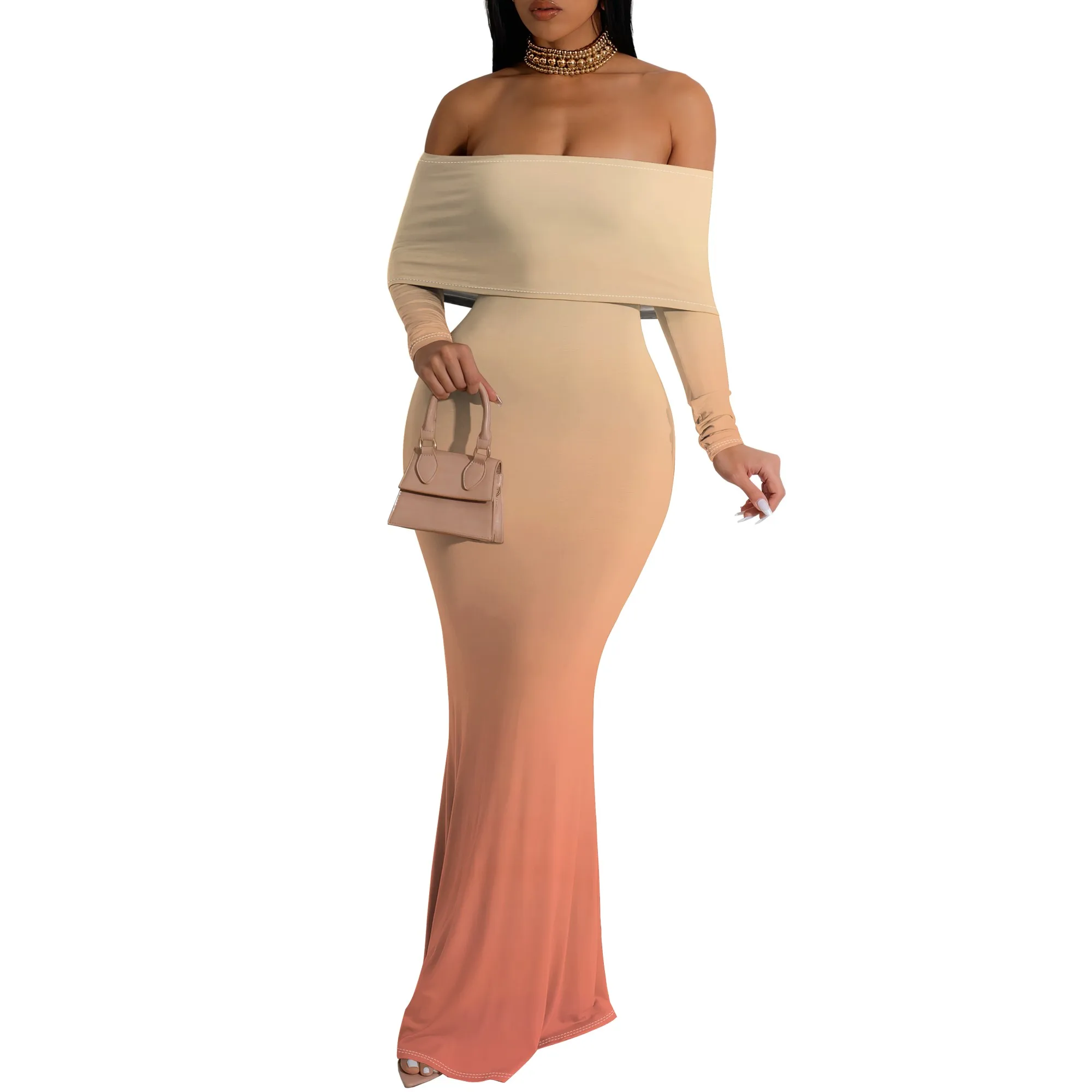 Women's Sexy Casual Tie Dye Maxi Dress Off The Shoulder Long Sleeve Backless Bodycon Wrap Dresses
Women's Sexy Casual Tie Dye Maxi Dress Off The Shoulder Long Sleeve Backless Bodycon Wrap Dresses