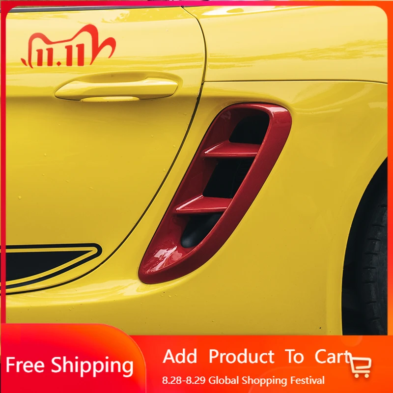 Внутренние наклейки на боковое крыло автомобиля, вентиляционное отверстие, воздухозаборник, накладка, декоративные наклейки для Porsche 718 Cayman Boxster 2017-2021 A
Внутренние наклейки на боковое крыло автомобиля, вентиляционное отверстие, воздухозаборник, накладка, декоративные наклейки для Porsche 718 Cayman Boxster 2017-2021 A