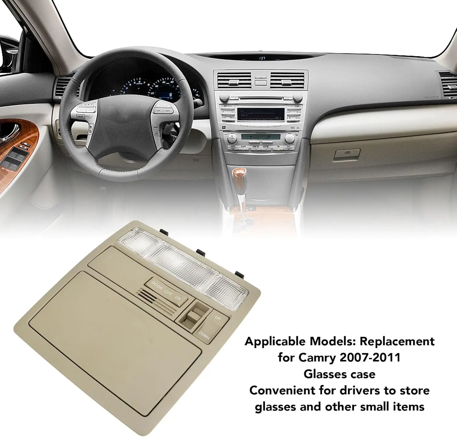 63650-33271 For Toyota Camry Aurion 2007-2011 Car Roof Reading Light Glasses Case With Sunroof Switch Console Assy 63650-33220
63650-33271 For Toyota Camry Aurion 2007-2011 Car Roof Reading Light Glasses Case With Sunroof Switch Console Assy 63650-33220