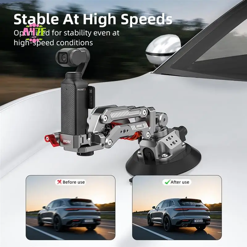 A47F-BRDRC For DJI Pocket 3 Car Mount Bracket Support Arm Z-Axis Damper Shock Absorber Arm Camera Car Suction Cup Mount
A47F-BRDRC For DJI Pocket 3 Car Mount Bracket Support Arm Z-Axis Damper Shock Absorber Arm Camera Car Suction Cup Mount