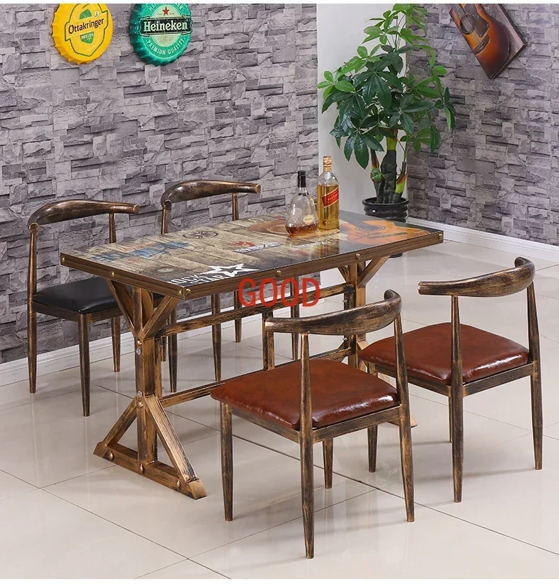 Industrial Style Table & Chair Set for Commercial BBQ & Fast Food Restaurants
Industrial Style Table & Chair Set for Commercial BBQ & Fast Food Restaurants
