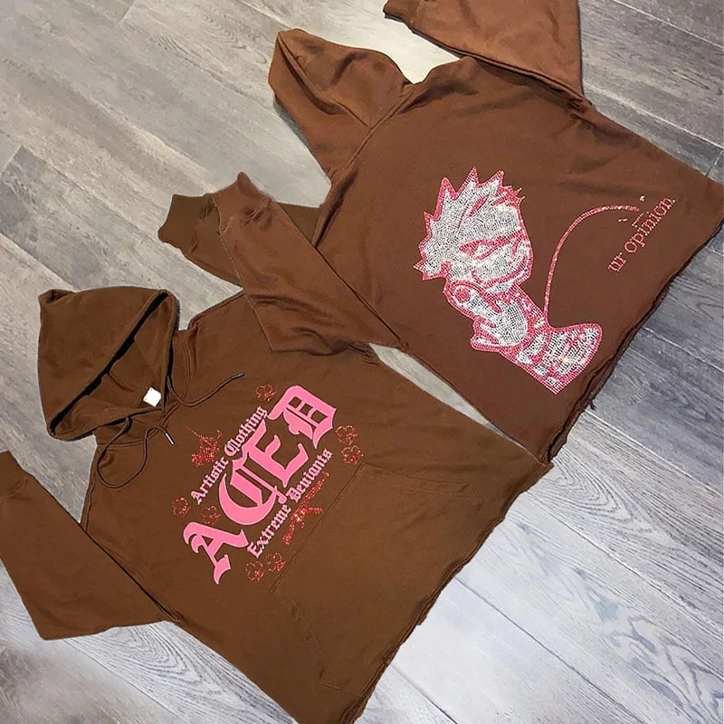 Harajuku Rhinestone Y2k Fashion Cool Boy Double-side Graphic Pullover Autumn Winter Streetwear Long-sleeved Oversized Men Hoodie
Harajuku Rhinestone Y2k Fashion Cool Boy Double-side Graphic Pullover Autumn Winter Streetwear Long-sleeved Oversized Men Hoodie