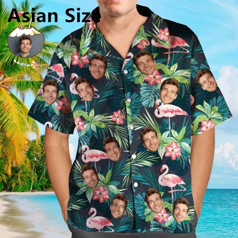 Funny Custom Face Hawaiian Shirt For Men Personalization DIY 3D Printed Short Sleeve Shirts Fashion Gift Party Streetwear Blouse
Funny Custom Face Hawaiian Shirt For Men Personalization DIY 3D Printed Short Sleeve Shirts Fashion Gift Party Streetwear Blouse