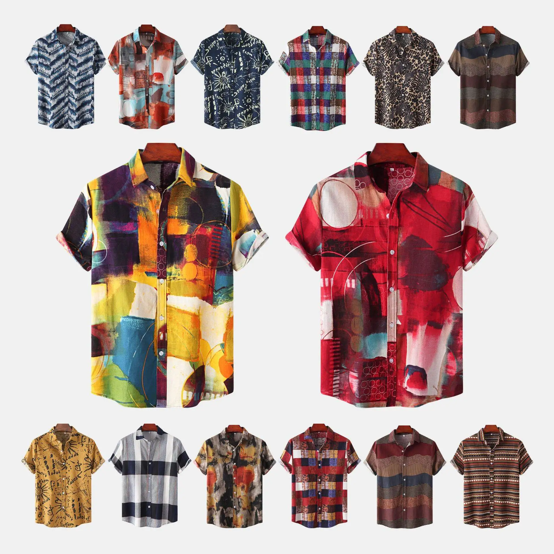 Мужская повседневная рубашка с этническим цветочным принтом, размер 3XL, осенняя, стандартная, тонкая, очень свободного кроя, модная
Мужская повседневная рубашка с этническим цветочным принтом, размер 3XL, осенняя, стандартная, тонкая, очень свободного кроя, модная