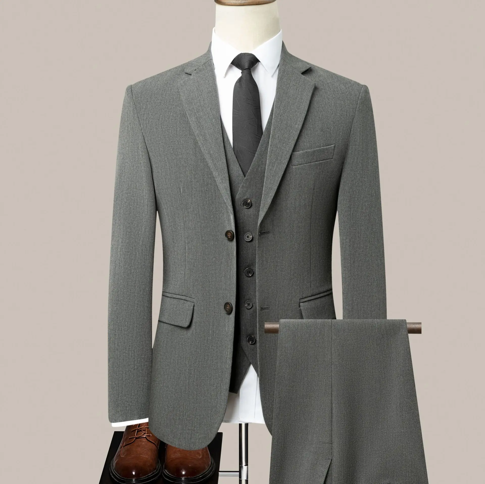 Three Piece Sets Men Suits Necktie Full Sleeve Lapel Blazers Single Breasted Evening Formal Long Pants Slim Fit Ensemble Summer
Three Piece Sets Men Suits Necktie Full Sleeve Lapel Blazers Single Breasted Evening Formal Long Pants Slim Fit Ensemble Summer
