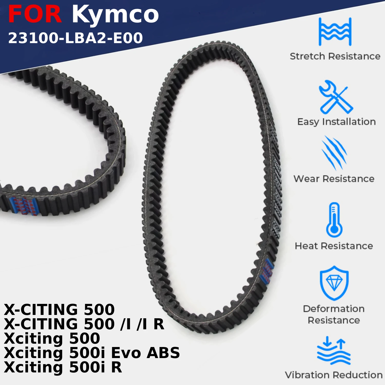 DRIVE BELT TRANSFER BELT CLUTCH BELT FOR KYMCO X-CITING 500 X-CITING 500 /I /I R Xciting 500 Xciting 500i Evo ABS Xciting 500i R
DRIVE BELT TRANSFER BELT CLUTCH BELT FOR KYMCO X-CITING 500 X-CITING 500 /I /I R Xciting 500 Xciting 500i Evo ABS Xciting 500i R