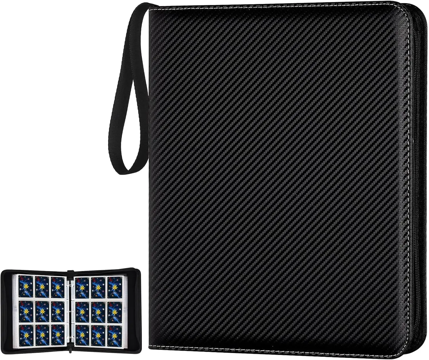 Trading Card Binder 900 Pockets with Strap for Sports MTG TCG Baseball Cards
Trading Card Binder 900 Pockets with Strap for Sports MTG TCG Baseball Cards