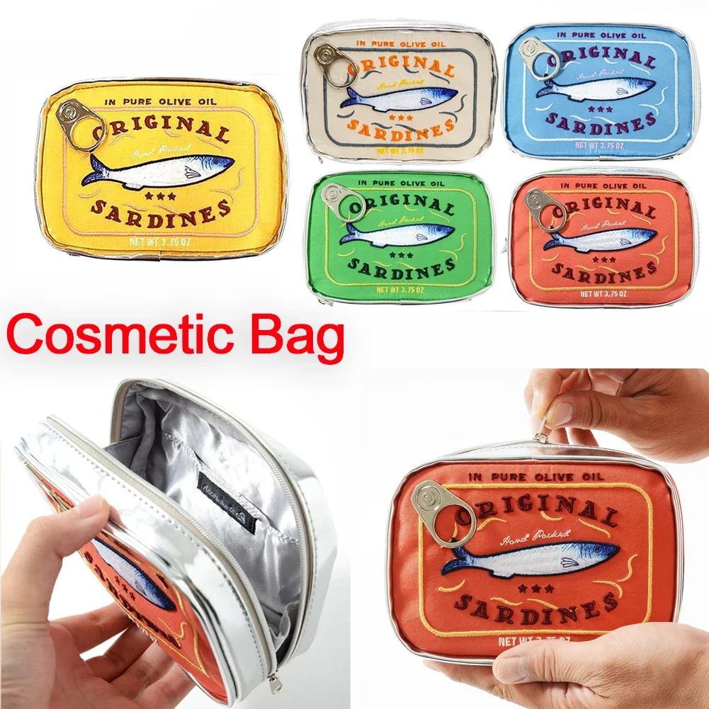 Cute Toiletry Bag Canned Sardines Women Travel Cosmetic Bag Portable Fashion Zipper Wash Bag Storage Makeup Bag for Travel
Cute Toiletry Bag Canned Sardines Women Travel Cosmetic Bag Portable Fashion Zipper Wash Bag Storage Makeup Bag for Travel