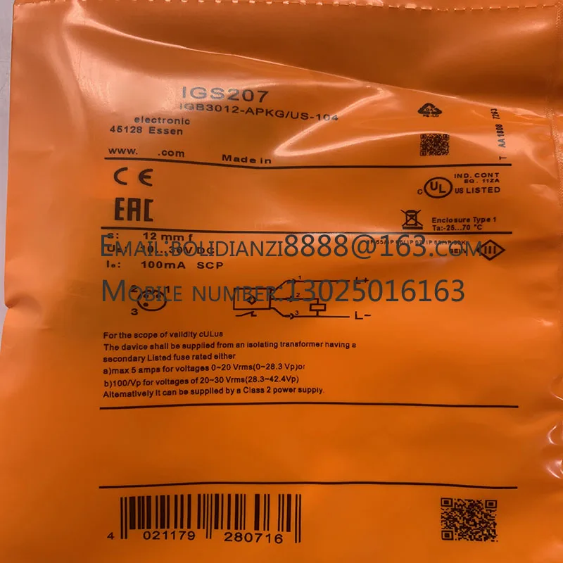 The brand-new original sensor IGS205 IGS206 IGS207 IGS208 IGS209 warranty for one year in stock
The brand-new original sensor IGS205 IGS206 IGS207 IGS208 IGS209 warranty for one year in stock