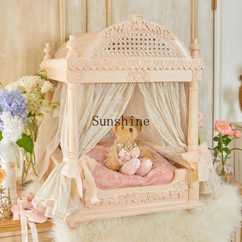Solid wood cat nest high-end villa luxury villa French style luxury house
Solid wood cat nest high-end villa luxury villa French style luxury house