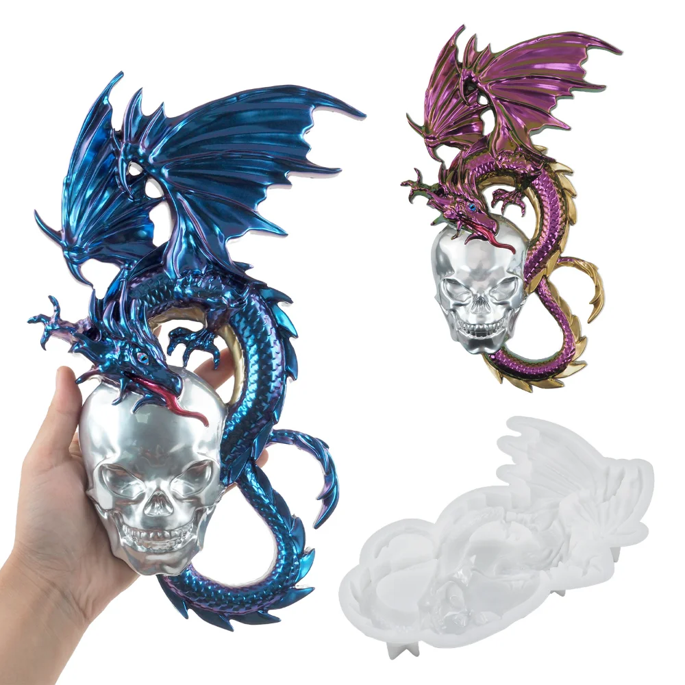 3D Dragon Skull Wall Decoration Silicone Molds DIY Wall Living Room Desktop Decoration Epoxy Resin Mold
3D Dragon Skull Wall Decoration Silicone Molds DIY Wall Living Room Desktop Decoration Epoxy Resin Mold