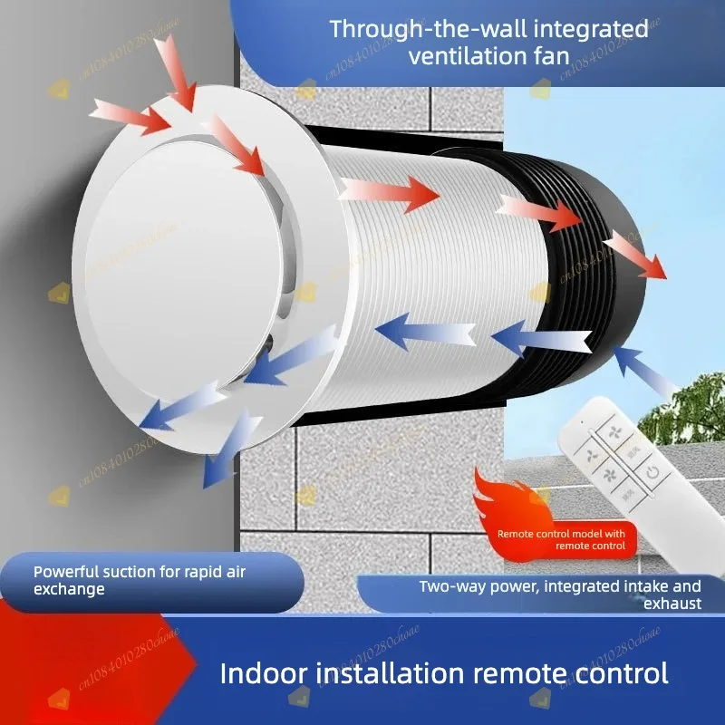 Wall-mounted Fresh Fan, Two-way Through The Wall, Integrated Household Exhaust Fan Purification System, Lying
Wall-mounted Fresh Fan, Two-way Through The Wall, Integrated Household Exhaust Fan Purification System, Lying