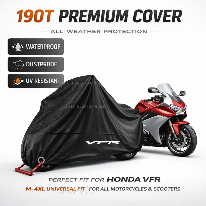 Чехол для мотоцикла HONDA VFR 800 1200x VFR750 VFR800X VFR800F VFR1200x 190T, водонепроницаемый, пылезащитный, с защитой от ультрафиолета, всесезонный
Чехол для мотоцикла HONDA VFR 800 1200x VFR750 VFR800X VFR800F VFR1200x 190T, водонепроницаемый, пылезащитный, с защитой от ультрафиолета, всесезонный
