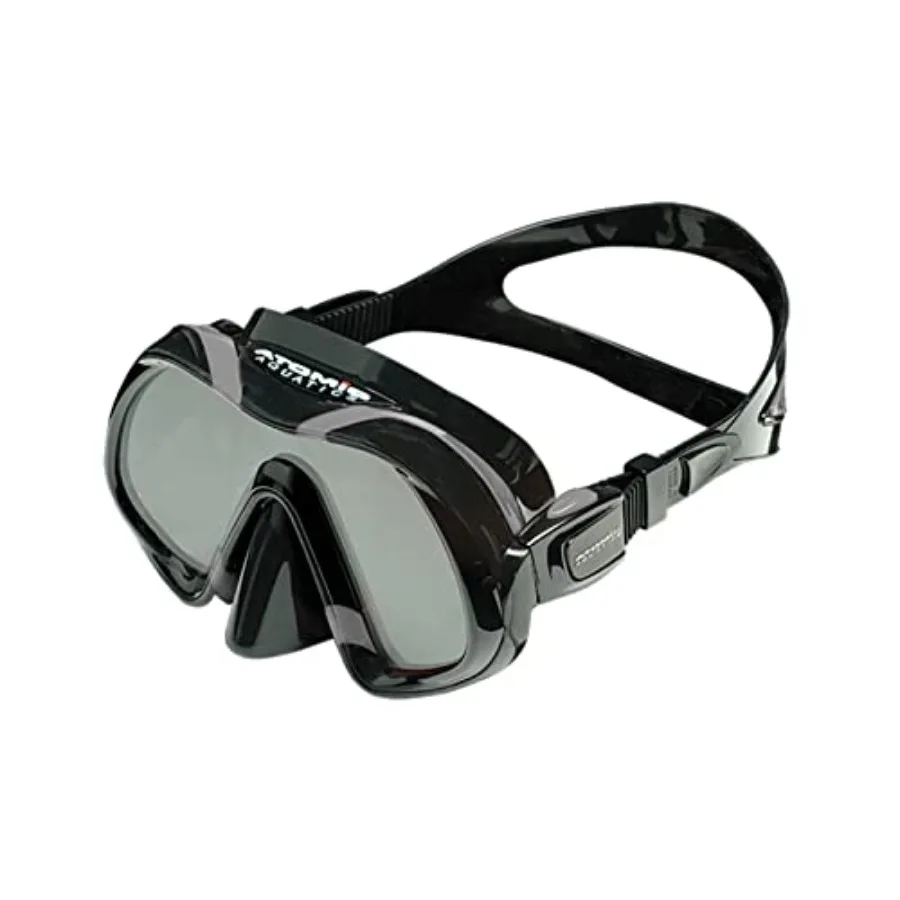 Scuba diving mask for panoramic underwater view, ultra-clear silicone skirt, black color, ultra-wide field of vision and comfor
Scuba diving mask for panoramic underwater view, ultra-clear silicone skirt, black color, ultra-wide field of vision and comfor