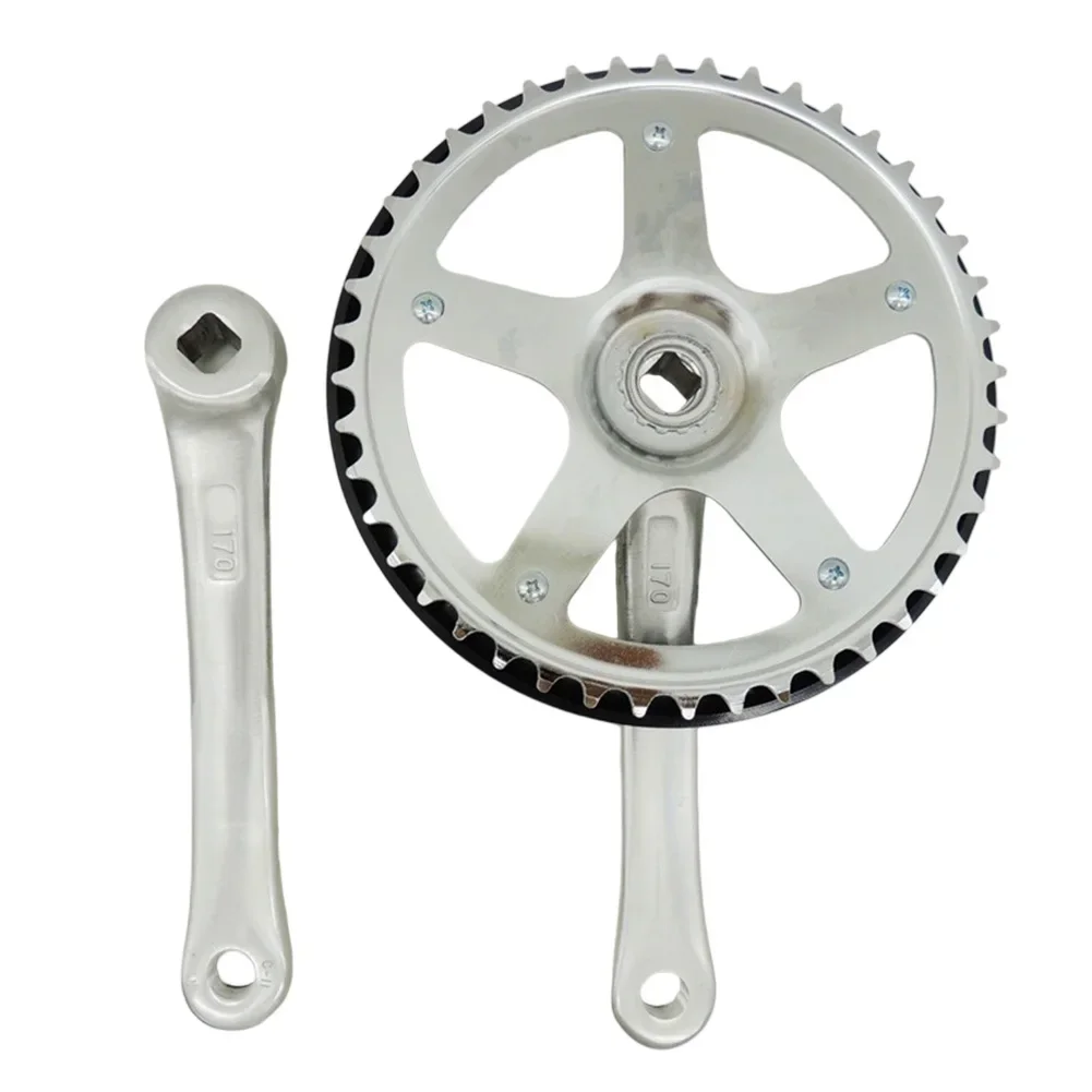 44T Folding Bicycle Chainring Crankset 170mm with Square Hole Bottom Bracket for Single Speed and Variable Speed
44T Folding Bicycle Chainring Crankset 170mm with Square Hole Bottom Bracket for Single Speed and Variable Speed