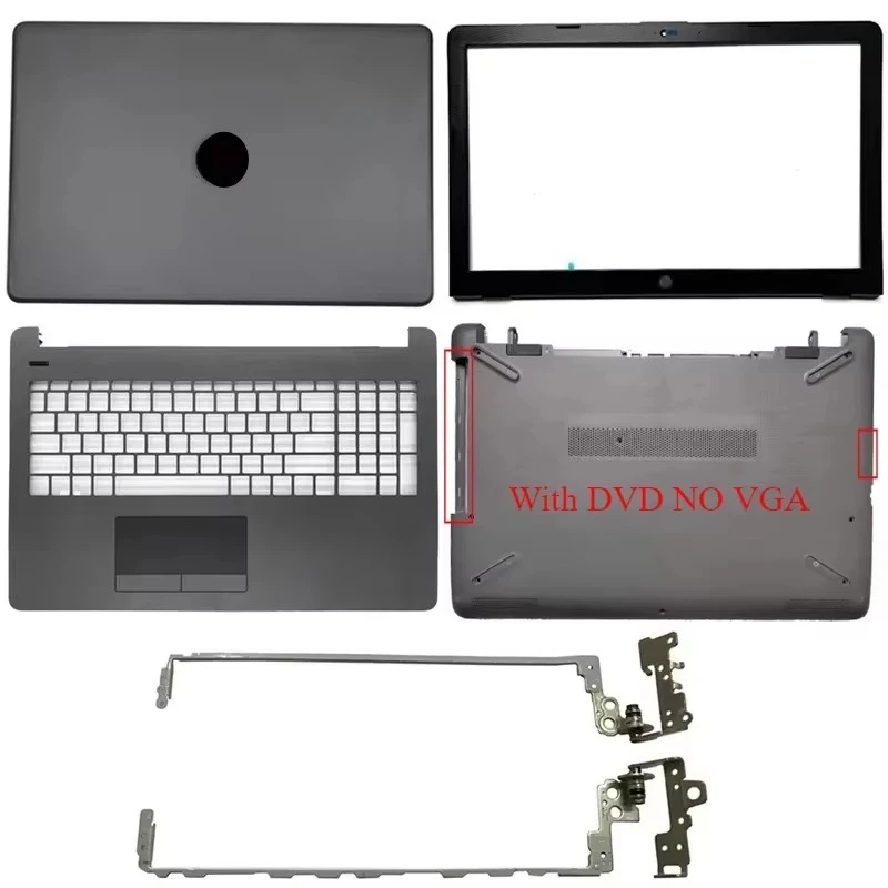 NEW Laptop Case For HP TPN-C130 15-BS 15-BW 15-RA 15-RB 250 255 G6 LCD Back Cover/Front Bezel/Palmrest/Bottom Case/Hinges Gray
NEW Laptop Case For HP TPN-C130 15-BS 15-BW 15-RA 15-RB 250 255 G6 LCD Back Cover/Front Bezel/Palmrest/Bottom Case/Hinges Gray