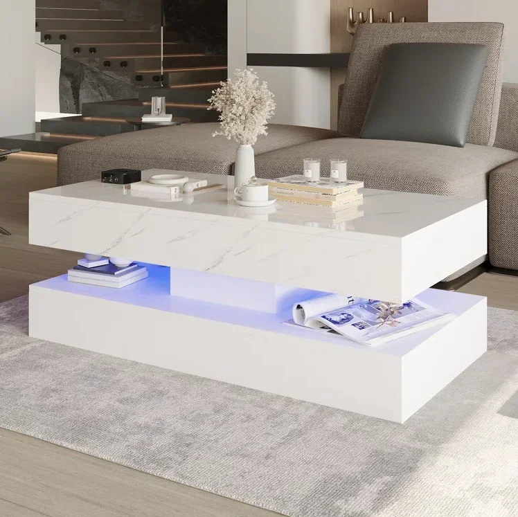 #For High Glossy Coffee Table Living Room Center Table Stylish Easy-Assembly High Quality Side Storage Table with LED Strip
#For High Glossy Coffee Table Living Room Center Table Stylish Easy-Assembly High Quality Side Storage Table with LED Strip