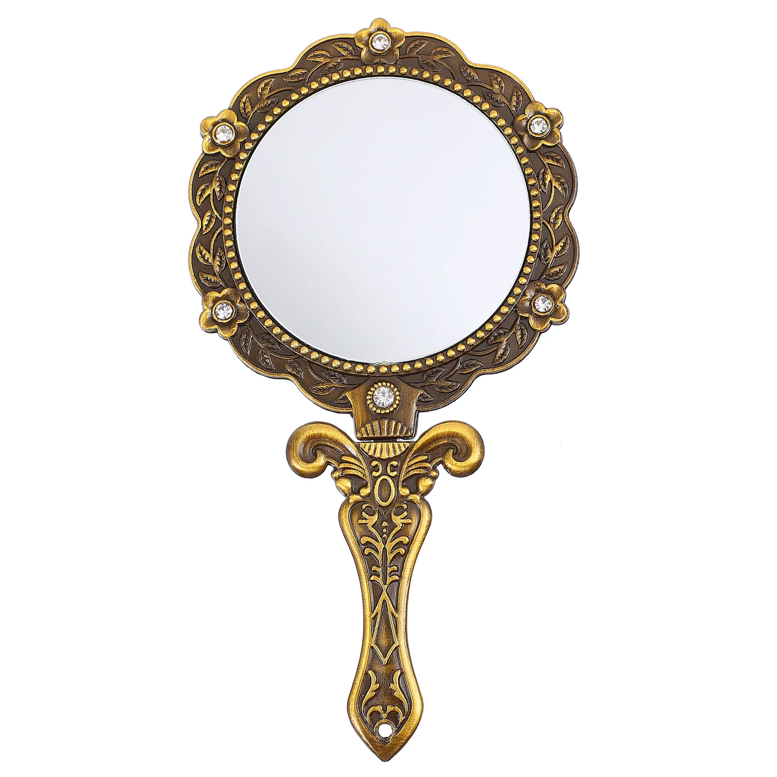 10pcs Vintage Bronze Folding Compact Mirror Rhinestone Beauty Tool Retro Makeup Mirror for Women Gift for Girlfriend
10pcs Vintage Bronze Folding Compact Mirror Rhinestone Beauty Tool Retro Makeup Mirror for Women Gift for Girlfriend
