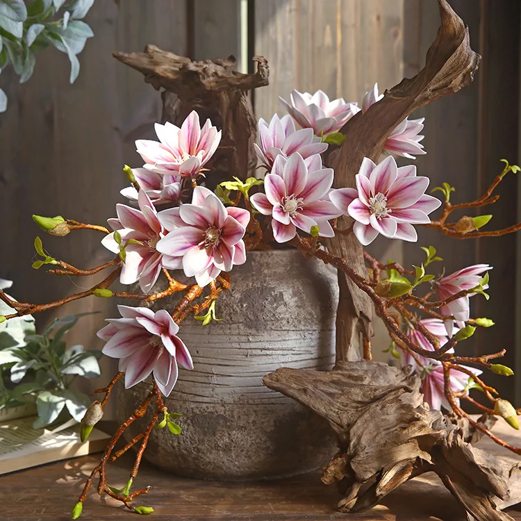 Artificial Flowers Small Magnolia Bouquet PU Hand Painted Florals Plant for Home Decor Living Room Floral Arrangement Display
Artificial Flowers Small Magnolia Bouquet PU Hand Painted Florals Plant for Home Decor Living Room Floral Arrangement Display