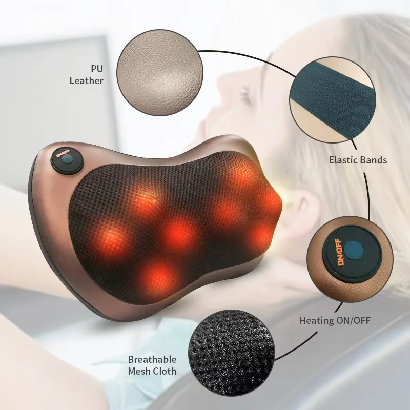 Electric Multi-functional Massage Pillow Pad Head Massager For Car Household Cervical Spine Massage Neck Back Waist Body
Electric Multi-functional Massage Pillow Pad Head Massager For Car Household Cervical Spine Massage Neck Back Waist Body
