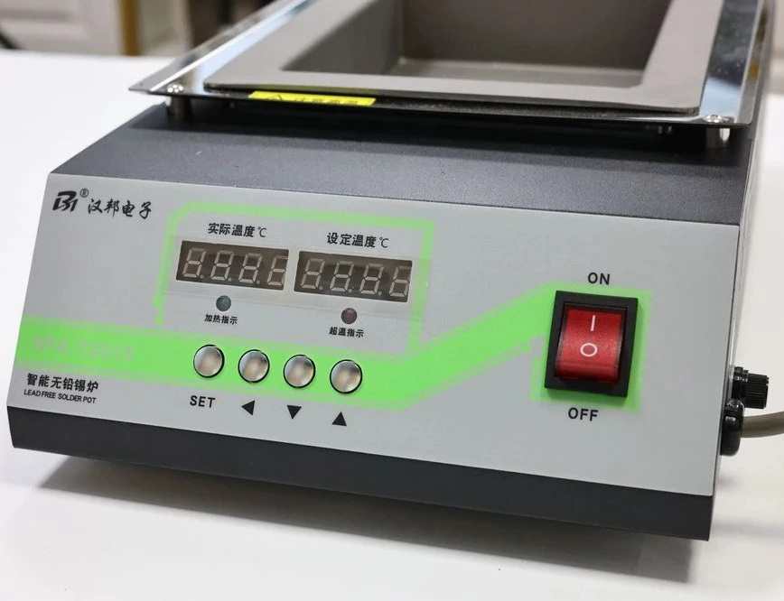 SPA-T2015 constant temperature screen digital display pure titanium tin melting furnace for melting lead-free solder
SPA-T2015 constant temperature screen digital display pure titanium tin melting furnace for melting lead-free solder