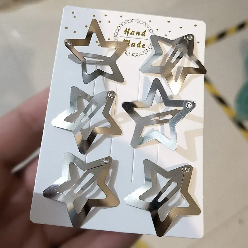 10/25/50/100pcs Y2K Silver Star Hair Clips High Quality Star Hair Clip Metal Clip Silver Pentagram Bb Clip Hair Accessory
10/25/50/100pcs Y2K Silver Star Hair Clips High Quality Star Hair Clip Metal Clip Silver Pentagram Bb Clip Hair Accessory