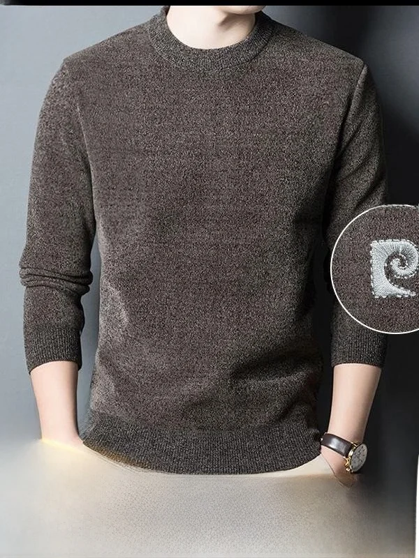 Pierre Cardin Men's Thickened Knitted Hoodie Winter Warm Casual Long Sleeve round Neck Sweater Mid-aged Comfortable Knitwear
Pierre Cardin Men's Thickened Knitted Hoodie Winter Warm Casual Long Sleeve round Neck Sweater Mid-aged Comfortable Knitwear