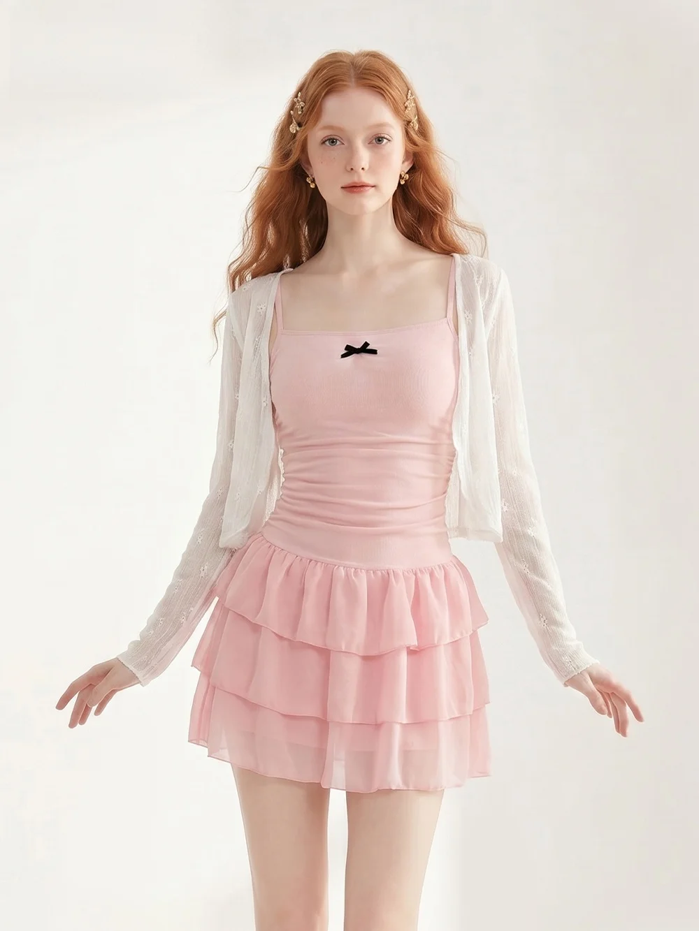 Pure Desire Pink One-Piece Bikini 2026 New Style Vacation Beach Thermal Spring Flat Angle Girl's Cake Skirt Swimsuit
Pure Desire Pink One-Piece Bikini 2026 New Style Vacation Beach Thermal Spring Flat Angle Girl's Cake Skirt Swimsuit