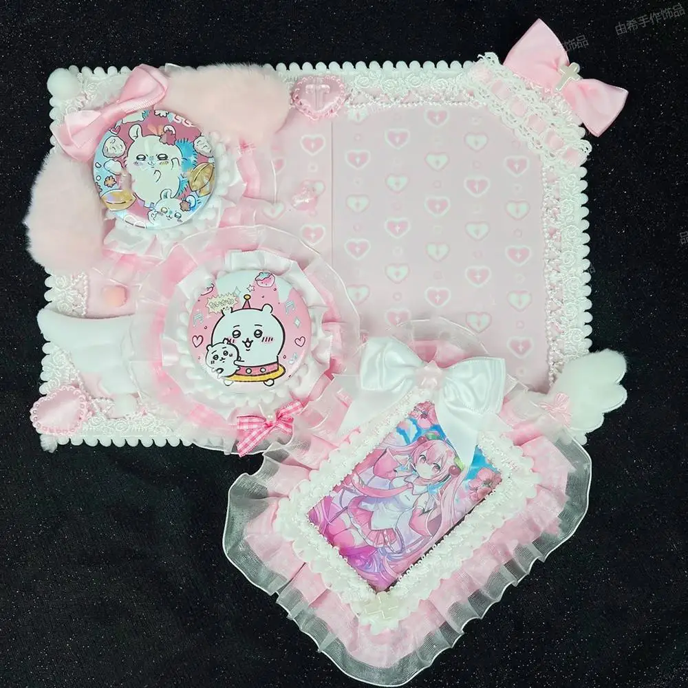 Creative Lace Bow Ribbon Badge Holder Decoration Set Badge Display Board Fluffy Bunny Ita Bag Insert Accessory Anime Badge Tray
Creative Lace Bow Ribbon Badge Holder Decoration Set Badge Display Board Fluffy Bunny Ita Bag Insert Accessory Anime Badge Tray