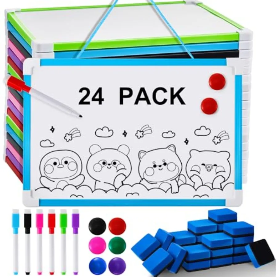 Pack Hanging Magnetic Dry Erase Board 8'' x '' Small Double Sided White Board for Students Teachers Mini Whiteboard Bulk School
Pack Hanging Magnetic Dry Erase Board 8'' x '' Small Double Sided White Board for Students Teachers Mini Whiteboard Bulk School
