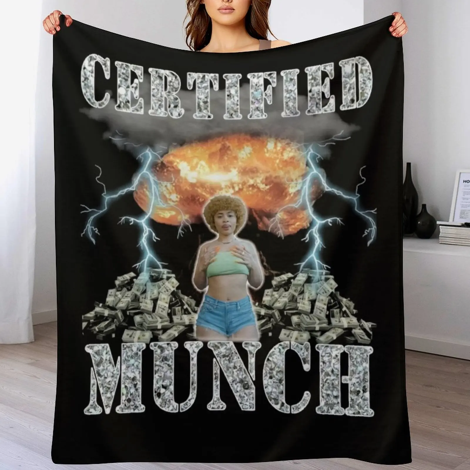 Certified Munch Throw Blanket Foldable Soft Warm Blanket for Outdoor Use
Certified Munch Throw Blanket Foldable Soft Warm Blanket for Outdoor Use