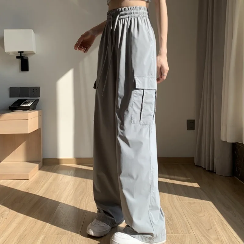 Y2k High Street Solid Cargo Pants For Women Summer High Waist Wide Leg Pants Korean Fashion Loose Casual Slimming Trousers Woman
Y2k High Street Solid Cargo Pants For Women Summer High Waist Wide Leg Pants Korean Fashion Loose Casual Slimming Trousers Woman