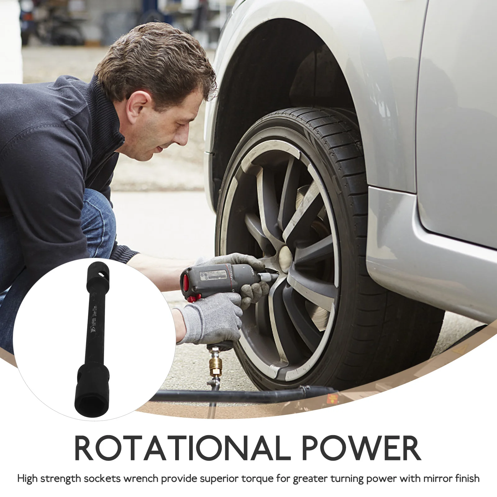 24-27Mm 30Cm Car Tires Disassembly Wrench Double-Ended Socket Wrench Automobile Repair Tool High-Grade Steel Strong Durable
24-27Mm 30Cm Car Tires Disassembly Wrench Double-Ended Socket Wrench Automobile Repair Tool High-Grade Steel Strong Durable