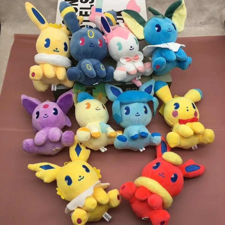10Pcs/Set Pokemon Toys Wholesale Eevee Dolls Vaporeon Jolteon Flareon Pendant Toys Key Chain
10Pcs/Set Pokemon Toys Wholesale Eevee Dolls Vaporeon Jolteon Flareon Pendant Toys Key Chain