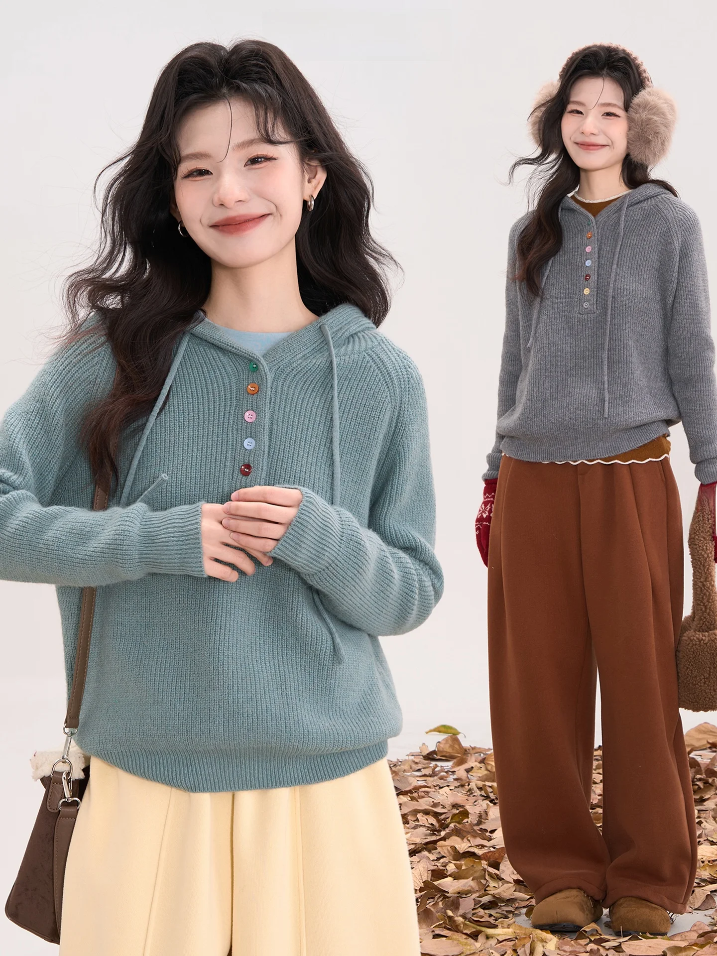Heme Knitted Bear Fur Loose Coat Hat Women's Autumn Winter Sweater Warm Thermal Pure Color Commute Style Long Sleeve Regular Fit
Heme Knitted Bear Fur Loose Coat Hat Women's Autumn Winter Sweater Warm Thermal Pure Color Commute Style Long Sleeve Regular Fit