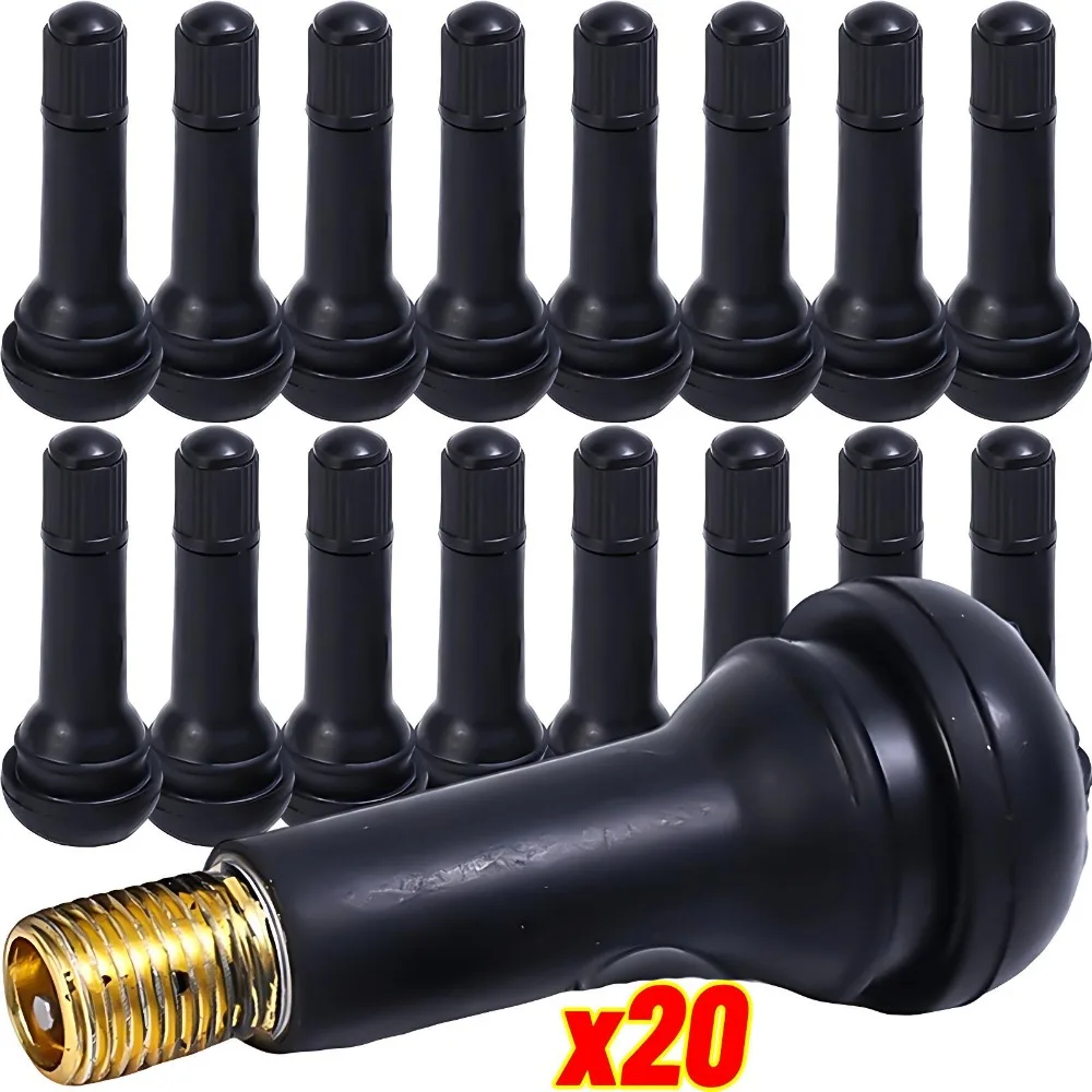 20/4pcs TR414 Tubeless Car Wheel Tire Valve Stems with Caps Tyre Rubber Valves with Dust Caps Rubber Valve Stems Accessories
20/4pcs TR414 Tubeless Car Wheel Tire Valve Stems with Caps Tyre Rubber Valves with Dust Caps Rubber Valve Stems Accessories