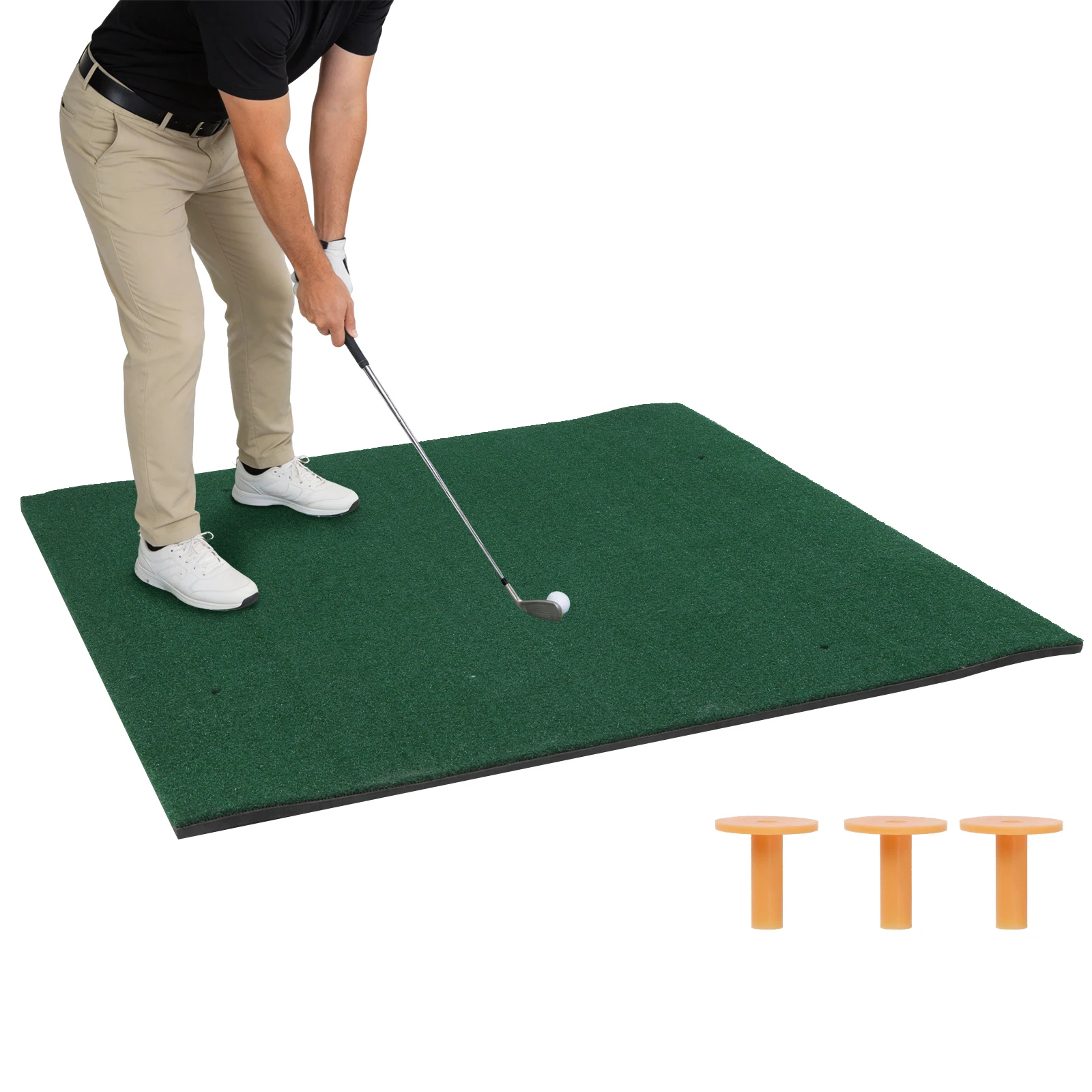 Тренажерный коврик для гольфа 5x5 футов, искусственный газон, тренировочный мат для гольфа, тренажер для тренировок на заднем дворе/в гараже/на поле для отработки ударов
Тренажерный коврик для гольфа 5x5 футов, искусственный газон, тренировочный мат для гольфа, тренажер для тренировок на заднем дворе/в гараже/на поле для отработки ударов
