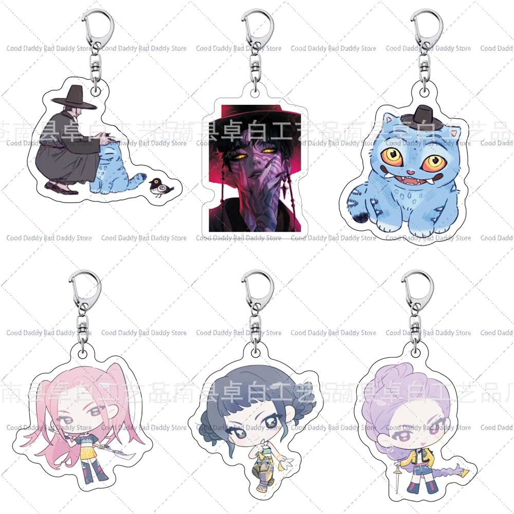 Cartoon Anime Kpop Demon Hunters Keyrings Figure Rumi Zoey Mira Saja Boys Keychains Double-sided Laminated Acrylic Pendants Gift
Cartoon Anime Kpop Demon Hunters Keyrings Figure Rumi Zoey Mira Saja Boys Keychains Double-sided Laminated Acrylic Pendants Gift