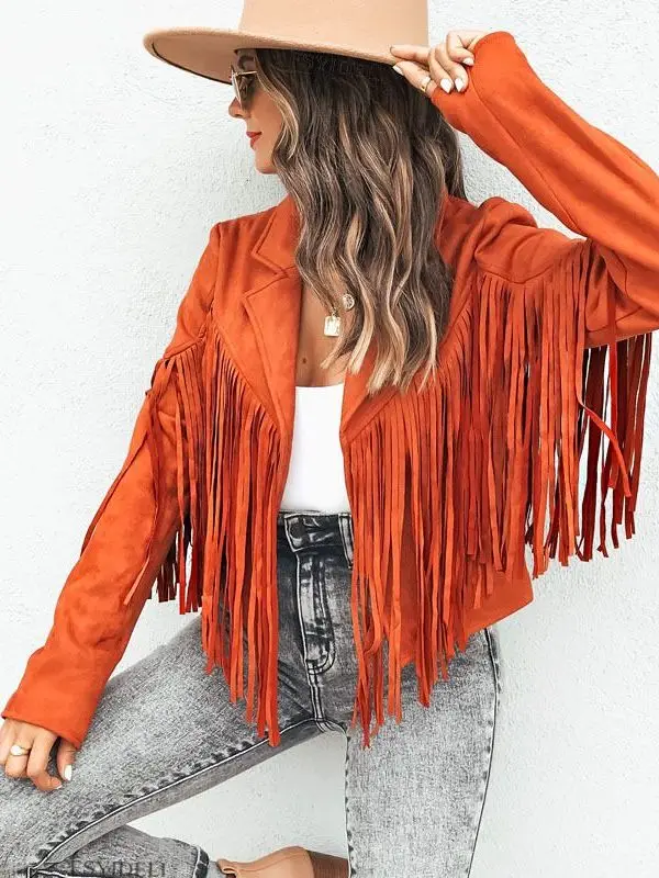Elegant Women's Short Jacket Coat Deer Skin Velvet Fringed Turn-down Collar Cleanfit Style Winter Outerwear Ladies Fashion
Elegant Women's Short Jacket Coat Deer Skin Velvet Fringed Turn-down Collar Cleanfit Style Winter Outerwear Ladies Fashion