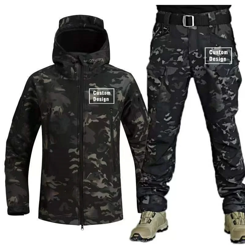 DIY Custom Design Fleece Warm SoftShell Man Jackets Coat Men's Sets Outdoor Military Outerwear Sets
DIY Custom Design Fleece Warm SoftShell Man Jackets Coat Men's Sets Outdoor Military Outerwear Sets